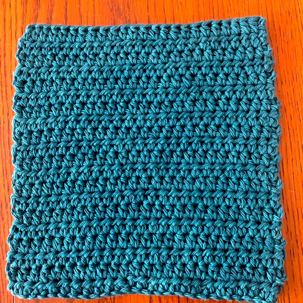 Handmade crocheted wash cloth/potholder/hot pad